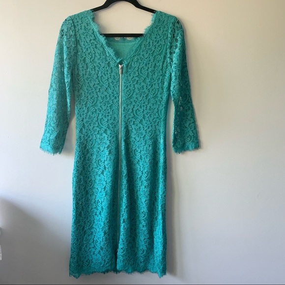 Diane Von Furstenberg Zarita Long Lace Dress - Picture 4 of 6